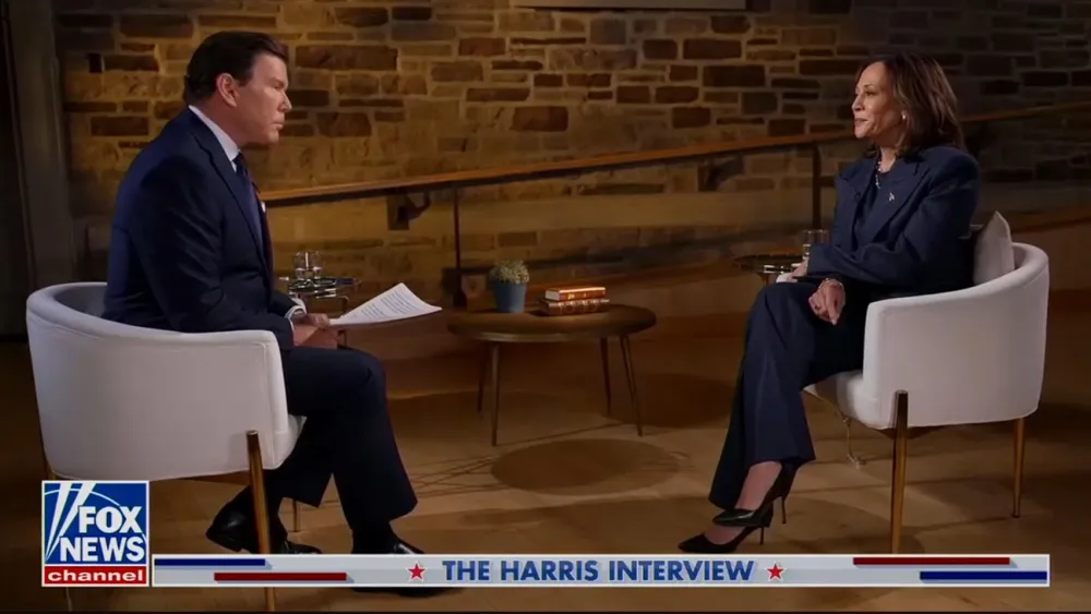 Kamala Harris Deflects to Trump When Confronted About Immigration Record in Fox News Interview