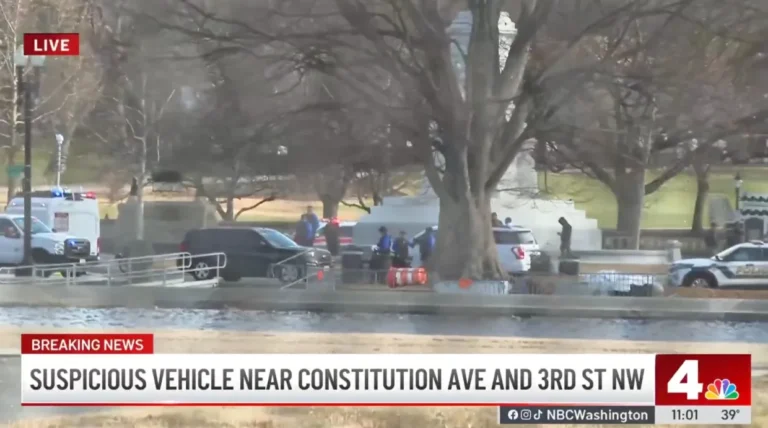 Man Arrested After Erratic Driving Near U.S. Capitol Amid Heightened Security and National Tensions