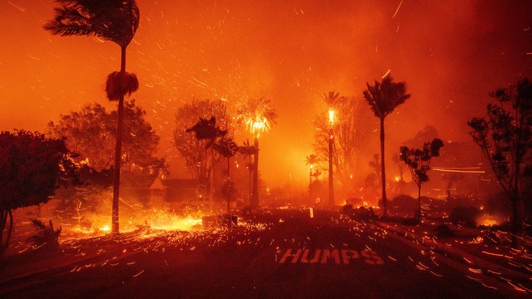 Palisades Fire Forces Thousands to Evacuate as Santa Ana Winds Wreak Havoc Across Los Angeles